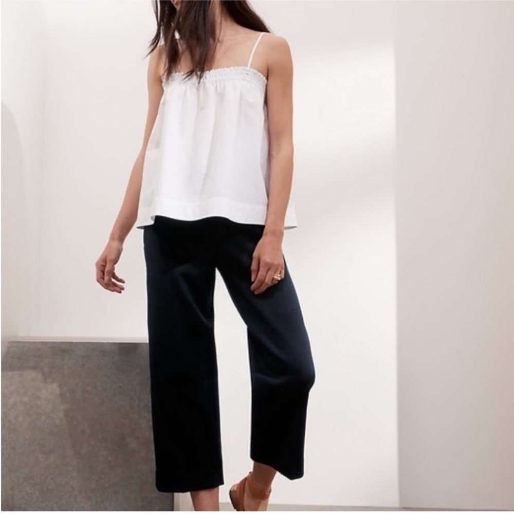 Banana Republic High Rise Wide Leg Crop Trousers Womens Size 6